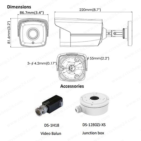 دوربین هایک ویژن DS-2CE16D1T-IT1